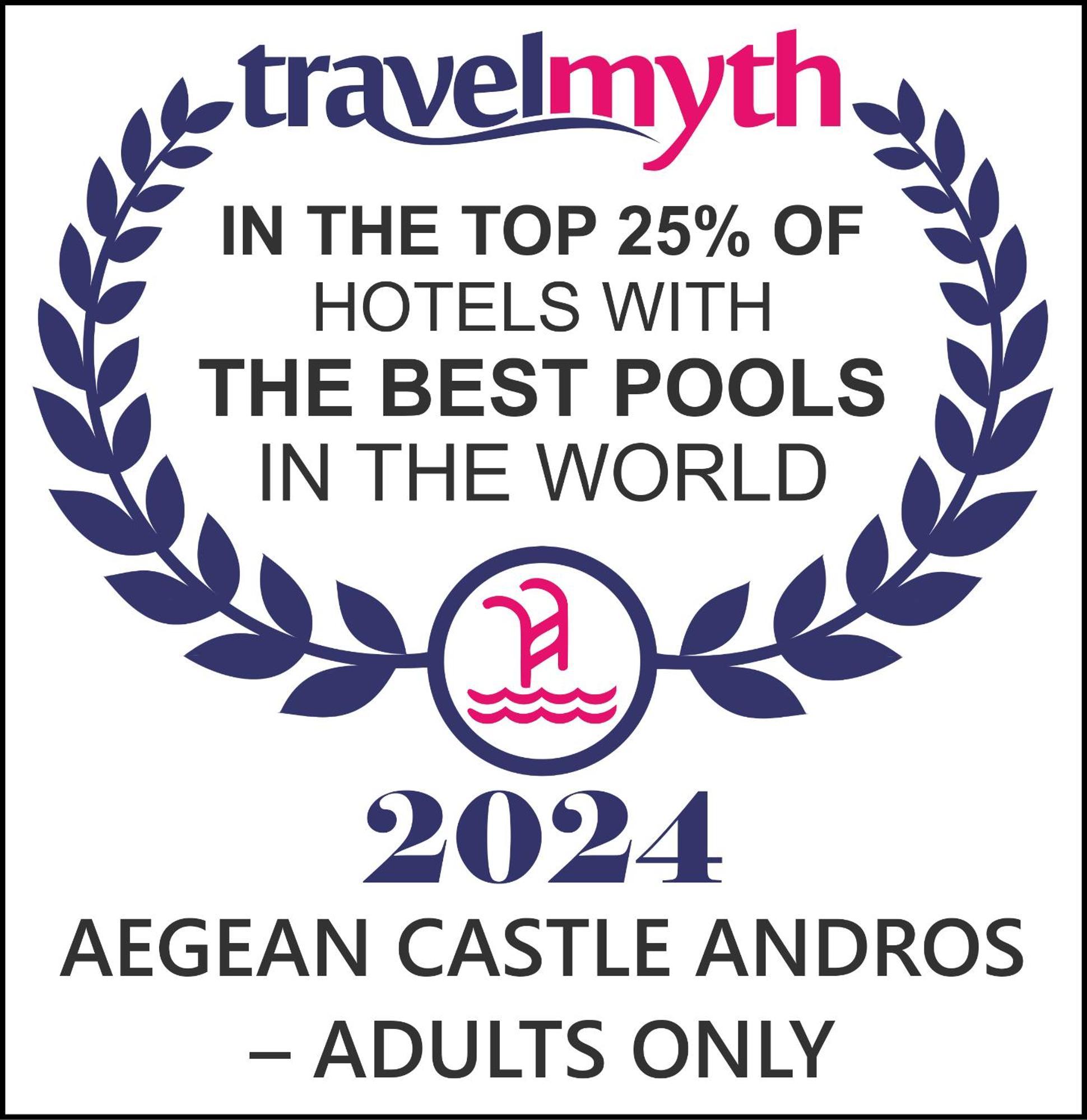 Aparthotel Aegean Castle Andros - Adults Only Agia Eleousa Zewnętrze zdjęcie