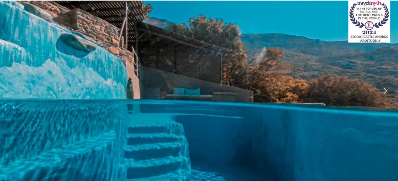 Aparthotel Aegean Castle Andros - Adults Only Agia Eleousa Zewnętrze zdjęcie